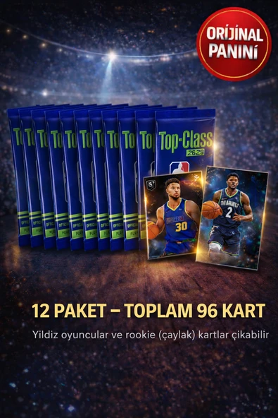Panini Nba Top Class 2024 Koleksiyonluk Basketbolcu Kartları + 12 Paket (96 Adet Kart) ürün görseli 1