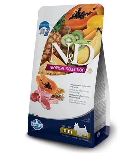 N&D Tropical Selection Kuzu Etli Mini Adult Yetişkin Köpek Maması 1.5 Kg ürün görseli 1