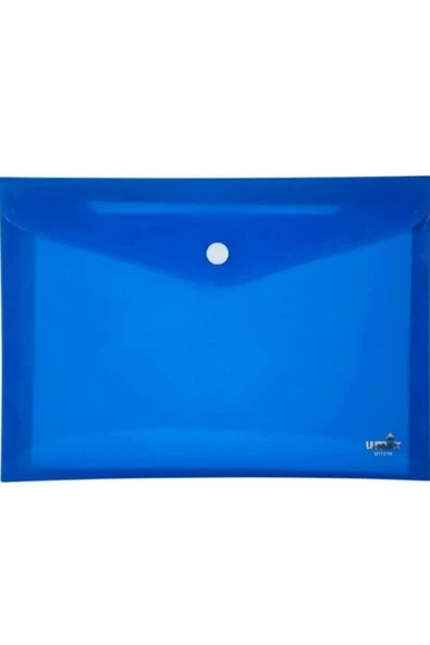 Umıx Çıtçıtlı Seffaf Zarf Dosya Neon Mavi U1121N-Ma ürün görseli 1