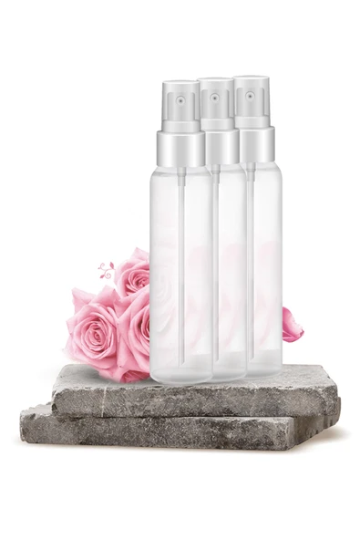Gül Suyu (Hidrosol) 3 x 30 ml. – Rose Hydrosol Gül Hidrosolü Seyahat/Çanta Boy 3'lü ürün görseli 1
