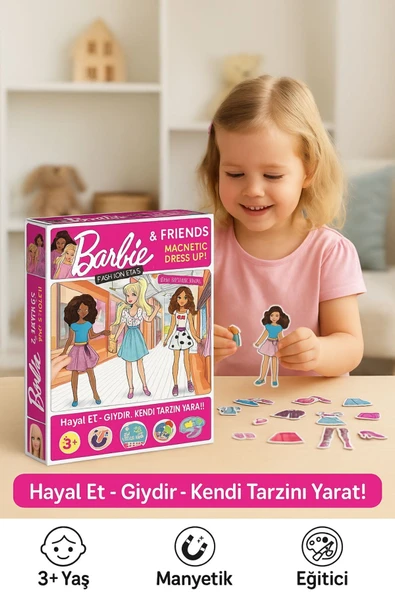 Manyetik Moda Kutusu Kıyafet Giydirme Magnet Kostümler, Eğitici Puzzle ürün görseli 1
