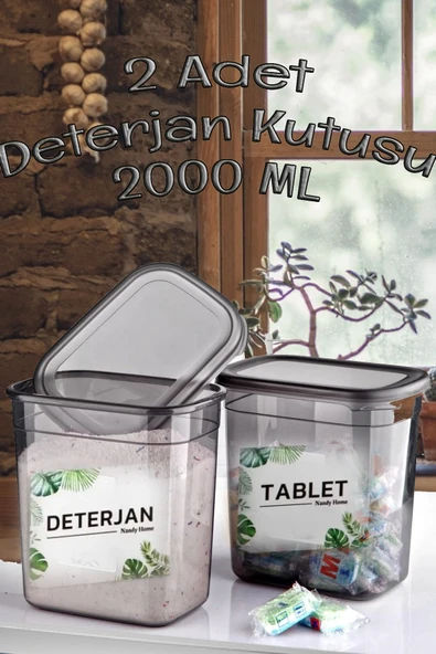 2 Adet Etiketli Detarjan Kutusu 2000 ml ürün görseli 1