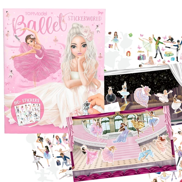 TOPModel Stickerworld Ballet – 110+ Çıkartmalı Kız Çocuk Bale Sticker Kitabı ürün görseli 1