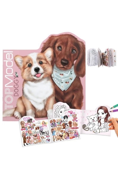 TOPModel Doggy coloring book ürün görseli 1