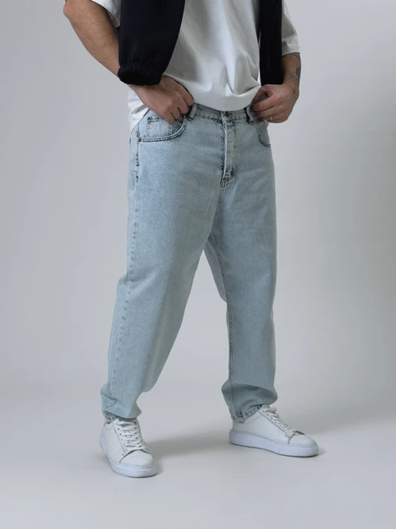 Boyfriend Buz Mavisi Erkek Kot Pantolon COC2526 ürün görseli 1
