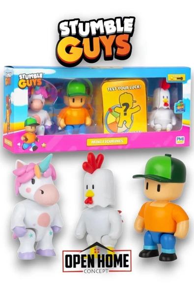 Stumble Guys 4'lü Aksiyon Figür Set - Ms Stumble He - Resim 2