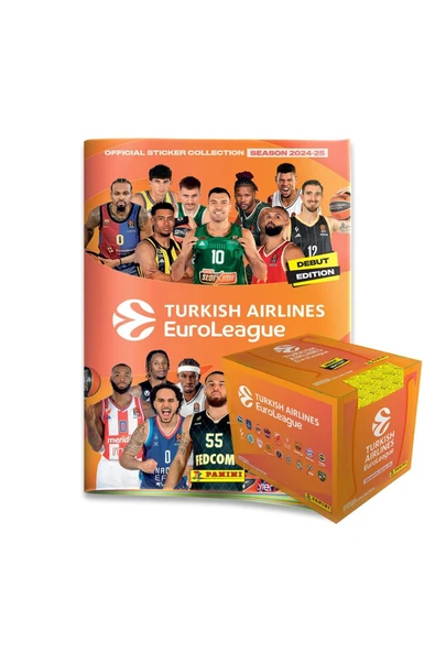 2024-25 Turkish Airlines EuroLeague Panini Official Sticker Collection - Promo Pack Panini ürün görseli 1