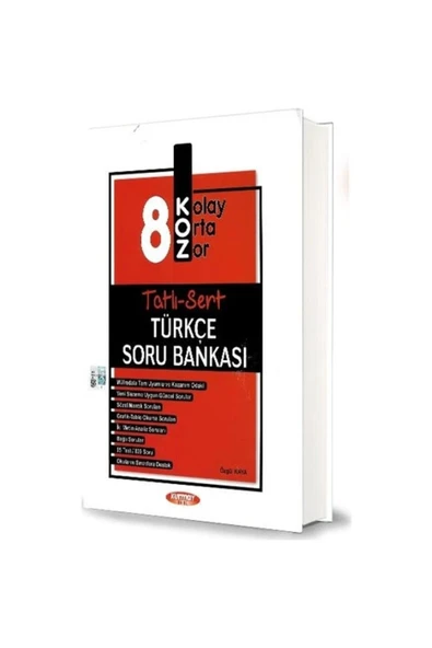 Kurmay 8.Sınıf Koz Türkçe Tatlı Sert Soru Bankası ürün görseli 1