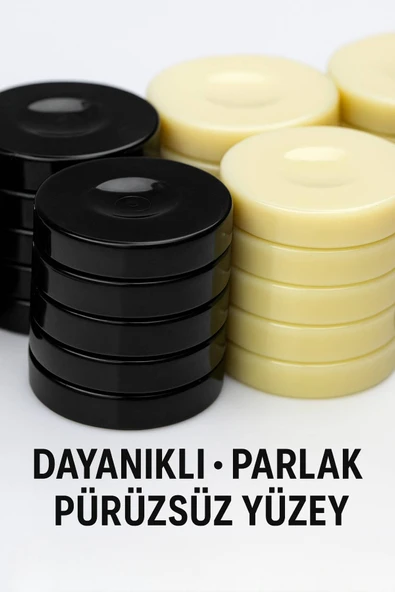 Akrilik Tavla Taşı Seti - Resim 5