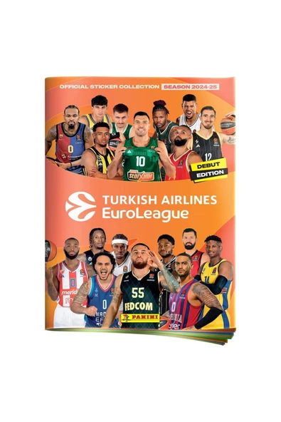 Official 2024-25 Turkish Airlines EuroLeague Sticker Albümü Başlangıç Paketi ürün görseli 1