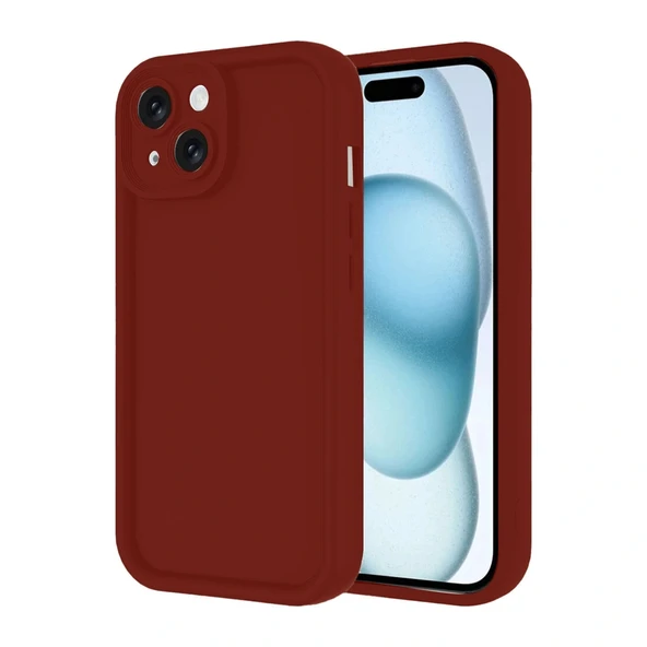İphone 14 Kılıf Viera Silikon - Bordo ürün görseli 1