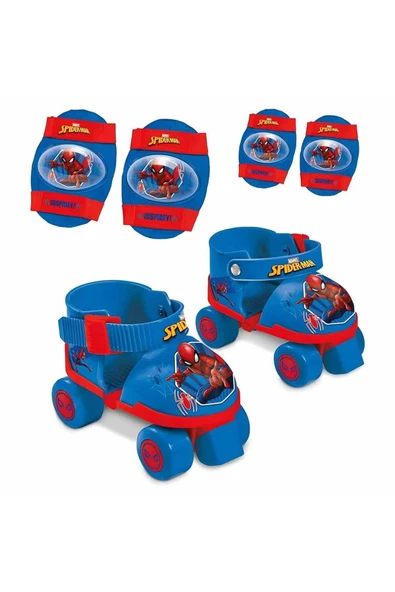 3+ Yaş Spiderman 4 Teker Paten Seti Beyaz Tek Sıra 4 ürün görseli 1