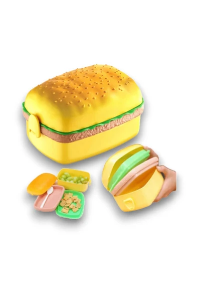 Dikdörtgen Hamburger Beslenme Kabı - Resim 2