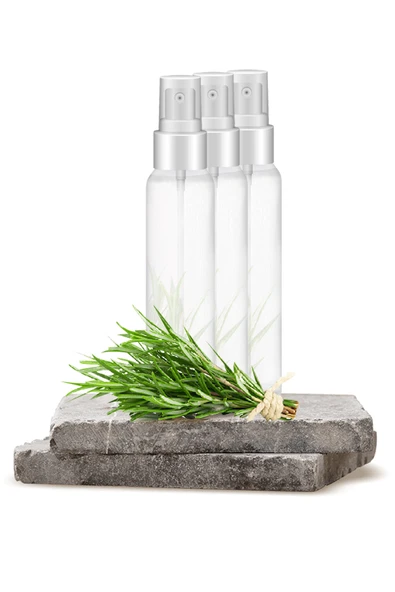 Biberiye Suyu (Hidrosol) 3 x 30 ml. – Rosemary Hydrosol Biberiye Hidrosolü Seyahat/Çanta Boy 3'lü ürün görseli 1