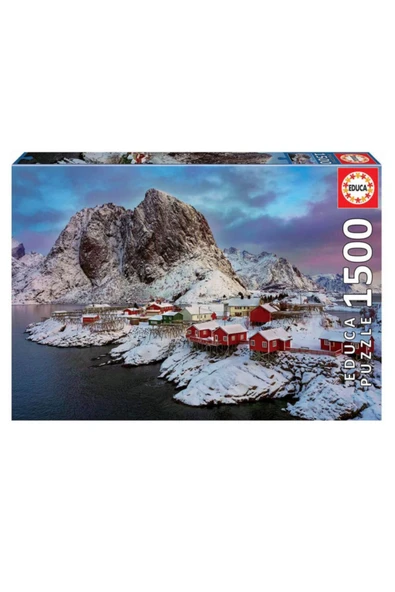 Puzzle 1500 Parça Norveç Lotofen Adası Kış Manzarası 17976 ürün görseli 1