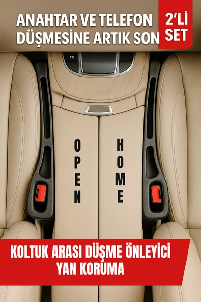Siyah Araba Koltuk Arası Düşme Önleyici Yan Koruma ürün görseli 1