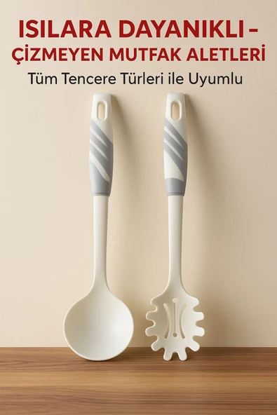 2’li Modern Tasarım Pişirme ve Servis Seti – 220°C Isıya Dayanıklı Beyaz ürün görseli 1