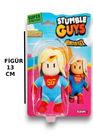 Stumble Guys Stretch Figür - Super Gal - Resim 4