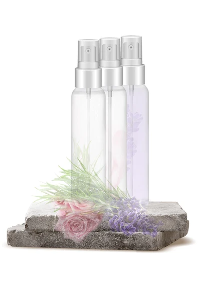 3'lü Hidrosol Set Gül Suyu + Lavanta Suyu + Biberiye Suyu 3 x 30 ml. Hydrosol Seyahat/Çanta Boy ürün görseli 1