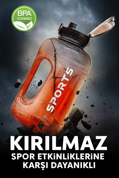 Kırmızı Damacana Suluk Matara 2,2 Litre ürün görseli 1