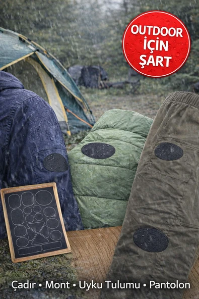Kamp Çadırı Tamir Yaması | Su Geçirmez Yapışkanlı Outdoor Onarım Bandı ürün görseli 1