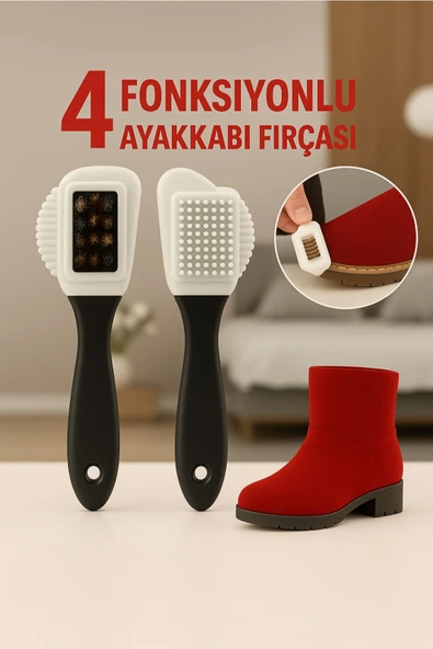 4 Fonksiyonlu Ayakkabı Fırçası ürün görseli 1
