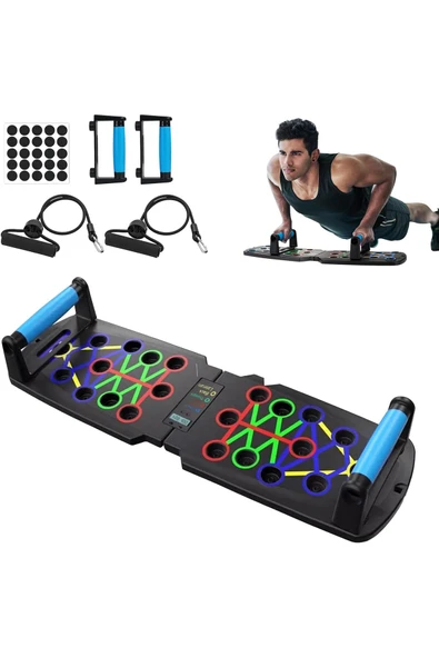 Push-Up Lastikli Ekranlı Sensör Sayaçlı  Şınav Tahtası – Fitness Spor Aleti ürün görseli 1