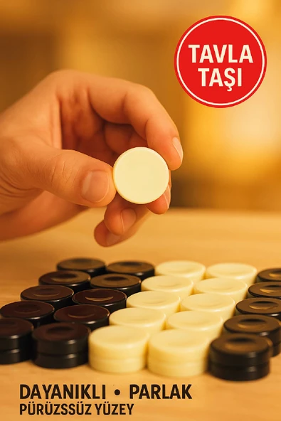 Akrilik Tavla Taşı Seti - Resim 2