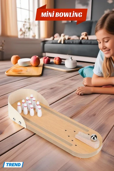 Mini Masa Üstü Bowling Oyunu Minyatür Bowling Oyunu ürün görseli 1