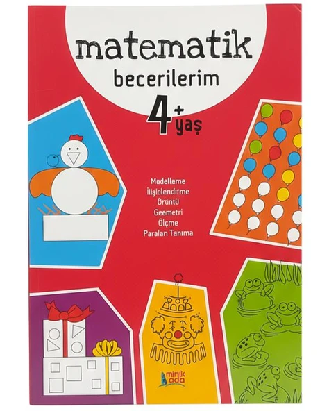 4 Yaş Matematik Becerilerim Minik Ada Yayınları ürün görseli 1