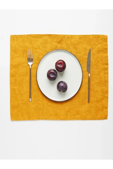 KÜTÜKhouse Hardal Amerikan Servis 2'li Set 35x45cm ürün görseli 1
