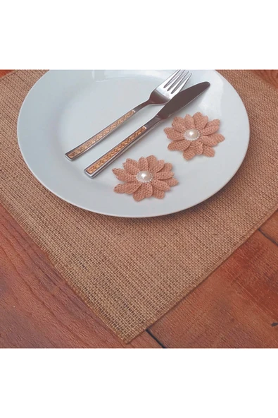KÜTÜKhouse Jüt Servislik Sade 4'lü Set - Resim 2