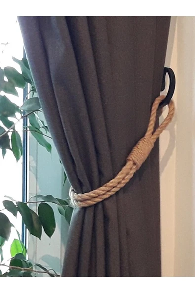 KÜTÜKhouse Halat Perde Bağı 2'li Set ürün görseli 1