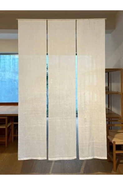 KÜTÜKhouse Beyaz Japon Perde Set 3'lü 120x180 cm ürün görseli 1