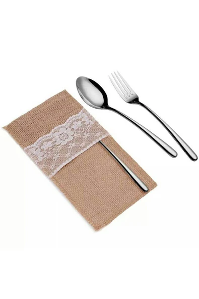 KÜTÜKhouse Dantel Çatal Bıçak Kılıfı ürün görseli 1