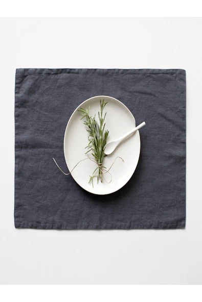 KÜTÜKhouse Koyu Gri Amerikan Servis 2'li Set 35x45cm ürün görseli 1