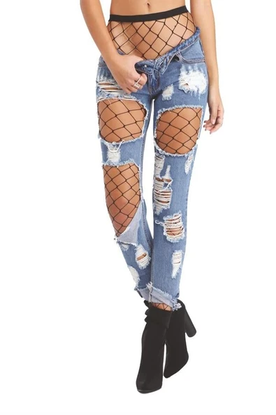Arias Closet Siyah Fileli Külotlu Çorap ürün görseli 1