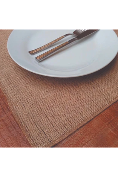 KÜTÜKhouse Jüt Servislik Sade 4'lü Set ürün görseli 1