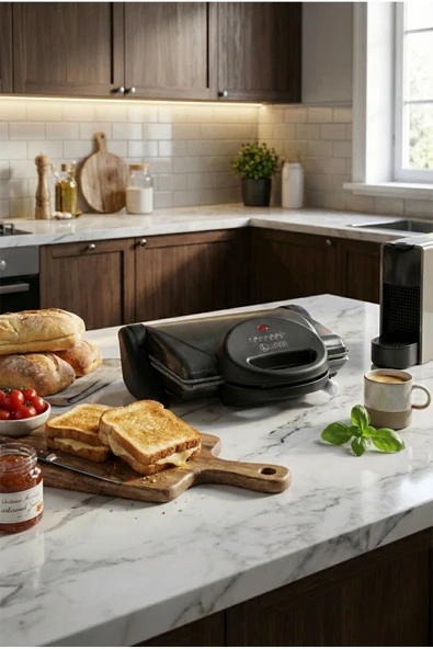 Lumisa Granit Tost Makinesi LT-3000 Çıkarılabilir Yıkanabilir Plakalı Izgara (1600 Watt) ürün görseli 1