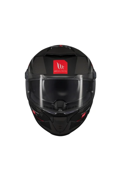 MT KASK THUNDER 4 SV LUMİNENCE D1 MAT GRİ/SİYAH - Resim 5
