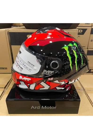 MT Helmets MT TARGO S PIQUERAS B5 PARLAK KASK ürün görseli 1