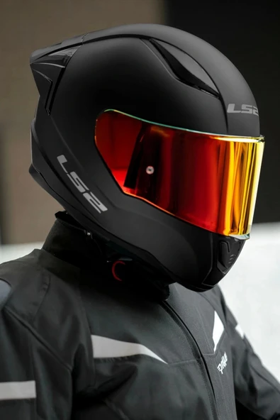 LS2 RAPID 2 RACE MAT SİYAH KASK - Resim 2