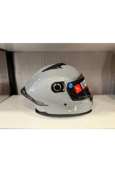 MT Helmets KASK MT BRAKER SV SOLİD A12 PARLAK NARDO GRİ - Resim 4