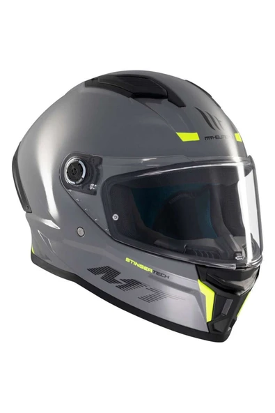 MT Helmets MT Stınger 2 Solıd A12 Parlak Gri Kapalı Kask - Resim 2