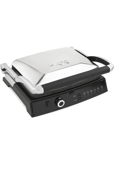 King K-462 Grillmaster izgara ve Tost Makinesi inox ürün görseli 1