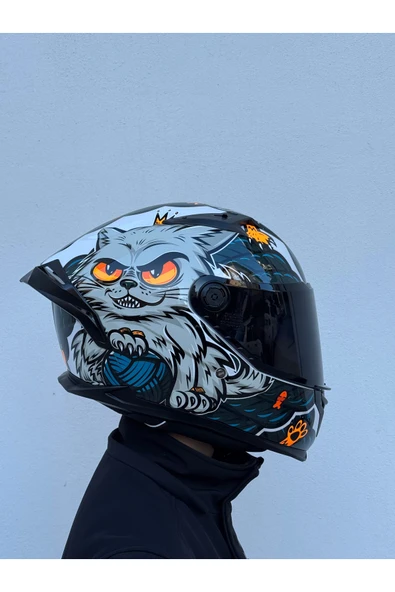 MT Helmets Braker Sv The King A7 Siyah vizörlü (+1 şeffaf vizörlü) ürün görseli 1