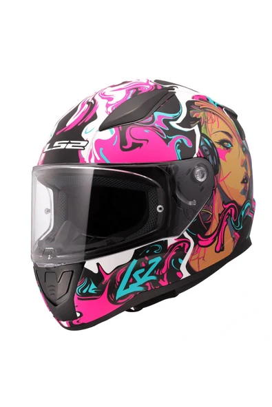 LS2 RAPID 2 CYBERG MAT MOR KASK ürün görseli 1