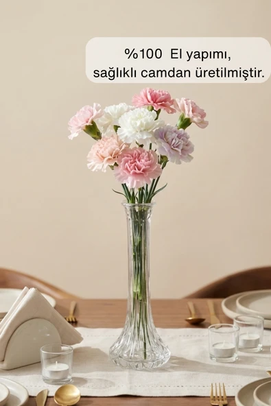 Selen Concept Linea Damla Model El Yapımı Cam Karanfillik ürün görseli 1