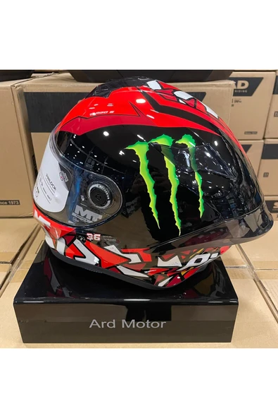 MT Helmets MT TARGO S PIQUERAS B5 PARLAK KASK - Resim 3