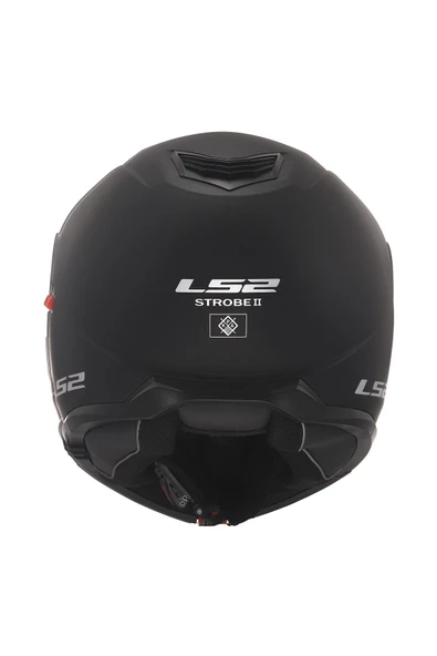LS2 STROBE 2 MAT SİYAH KASK - Resim 4